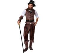 tectake Men's Steampunk Adventurer Costume | Size: Medium TECTAKE Multicolor M