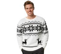 tectake Men's Winter Wonderland Christmas Jumper Black-White | Size: Small TECTAKE Multicolor S