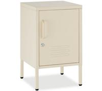 Tectake Metal Bedside Table Baker - Cream