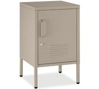 Tectake Metal Bedside Table Baker - Taupe