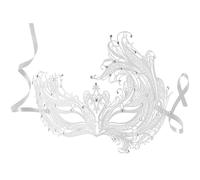 tectake Metal Phoenix Mask in White TECTAKE White One Size