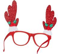 tectake Novelty Reindeer Glasses With Antlers TECTAKE Multicolor One Size