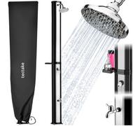 Tectake Ofanto 35 L Solar Shower - 217 Centimetre - Black/silver