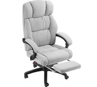 tectake Office Chair Gillian in Grey TECTAKE Grey