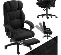 tectake Office Chair Gillian in Black TECTAKE Black