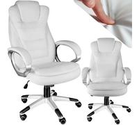 tectake Office Chair Zulu in White TECTAKE White
