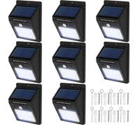 tectake Outdoor Lights Set Of 8 in Black | Size: 8 Pack TECTAKE Black 8 Pack