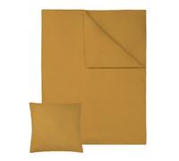 Tectake Pair Of Cotton Bedding Sets 135X200Cm - Brown
