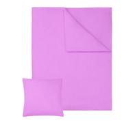 Tectake Pair Of Cotton Bedding Sets 135X200Cm - Purple