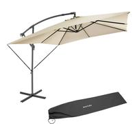 tectake Parasol Apollo in Beige | Size: Large TECTAKE Beige Large