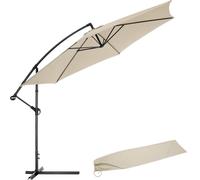 tectake Parasol Ciccio in Beige | Size: Large TECTAKE Beige Large
