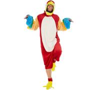 Parrot Costume Man Woman Halloween Fancy Dress Outfit Carnival Jungle ARA Animal