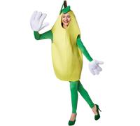 TecTake dressforfun Pear Costume Fruits | Eye-catching: sleeveless top with built-in headpiece | Includes big, funny gloves | A costume that’s a little bit different (XL | Nr. 301630)