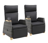 Garden Chair Furniture Outdoor Home Dining Rattan Wooden Storage Recline Cushion