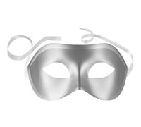 tectake Plain Venetian Mask in Silver TECTAKE Silver One Size