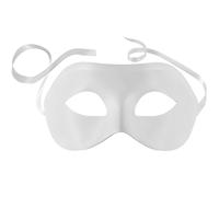 tectake Plain Venetian Mask in White TECTAKE White One Size