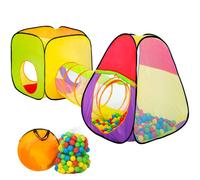 tectake Play Tent & Ball Pit With 200 Balls | Size: Large TECTAKE Multicolor Large