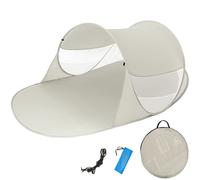 tectake Pop-up Beach Tent Angelika in Grey TECTAKE Grey