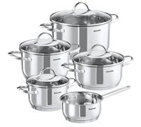 tectake Pot & Pan Set Bologna Xl in Silver TECTAKE Silver