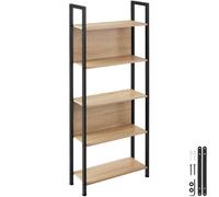 tectake Presentation Shelf Westport in Light Brown TECTAKE Light Brown