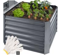 Tectake Raised Bed Artemisia With Zinc-plating (80X80X57cm) Grey