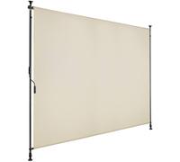 tectake Retractable Awning Taija in Beige | Size: 200 cm x 310 cm TECTAKE Beige 200 cm x 310 cm