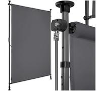 tectake Retractable Awning Taija in Grey | Size: Large TECTAKE Grey Large