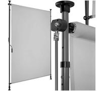 tectake Retractable Awning Taija in Light Grey | Size: Large TECTAKE Light Grey Large