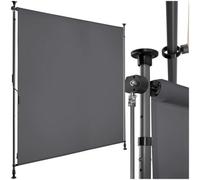 tectake Retractable Awning Taija in Grey | Size: Large TECTAKE Grey Large