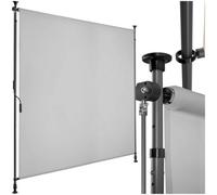 tectake Retractable Awning Taija in Light Grey | Size: Large TECTAKE Light Grey Large