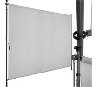 Tectake Retractable Awning Taija - Tooless Installation, With Hand Crank, Retractable And Uv Blocking 200 X 310 Cm - Light Grey