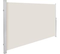tectake Retractable Side Awning in Beige | Size: Large TECTAKE Beige Large