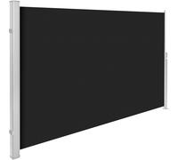 Tectake Garden Privacy Screen With Rectractable Mechanism Black, Black