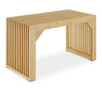 Tectake Ribb Stool/bench, Slatted Design, Weight Capacity Up To 350 Kg - Bamboo, 1