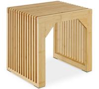 Tectake Ribb Stool/bench, Slatted Design, Weight Capacity Up To 350 Kg - Bamboo, 1