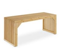 Tectake Ribb Stool/bench, Slatted Design, Weight Capacity Up To 350 Kg - Bamboo, 1