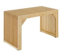 tectake Ribb Stool/Bench, Slatted Design, Weight Capacity Up To 350 Kg in Brown | Size: Large TECTAKE Brown L