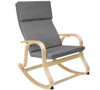 Tectake Rocking Chair Roca - Grey