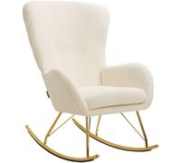 tectake Rocking Chair Swing in Beige TECTAKE Beige