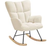 tectake Rocking Chair Torve in Beige TECTAKE Beige