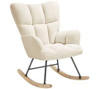 tectake Rocking Chair Torve in Beige TECTAKE Beige
