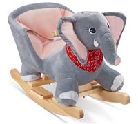 tectake Rocking Horse 45.5 Cm - Grey TECTAKE Grey