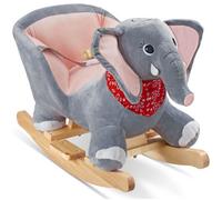 tectake Rocking Horse in Grey TECTAKE Grey