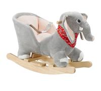 tectake Rocking Horse in Grey TECTAKE Grey