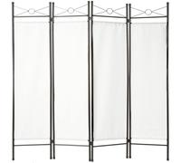 Tectake Room Divider Screen 180x160x2.5cm - White, White