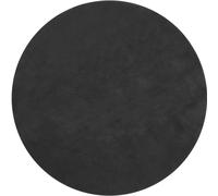 tectake Rug Zonelle Ø 120 Cm - Anthracite in Dark Grey | Size: 120 cm diameter TECTAKE Dark Grey 120 cm diameter