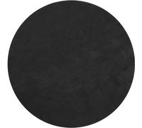 tectake Rug Zonelle Ø 120 Cm - Black | Size: 120 cm diameter TECTAKE Black 120 cm diameter