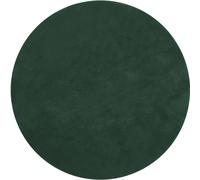 TecTake® Fluffy Rug in Allergy-Friendly Short-Pile Fabric, Durable & Washable Rug with Non-Slip Underside, Soft, Versatile Carpet for Living Room, Bedroom, Kitchen & Hallway - Ø 120 cm, Green