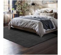 Tectake Rug Zonelle - Short Pile And Ultra-Soft, Rectangular Or Round 120 X 170 Cm - Anthracite