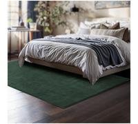 Tectake Rug Zonelle - Short Pile And Ultra-Soft, Rectangular Or Round 120 X 170 Cm - Green